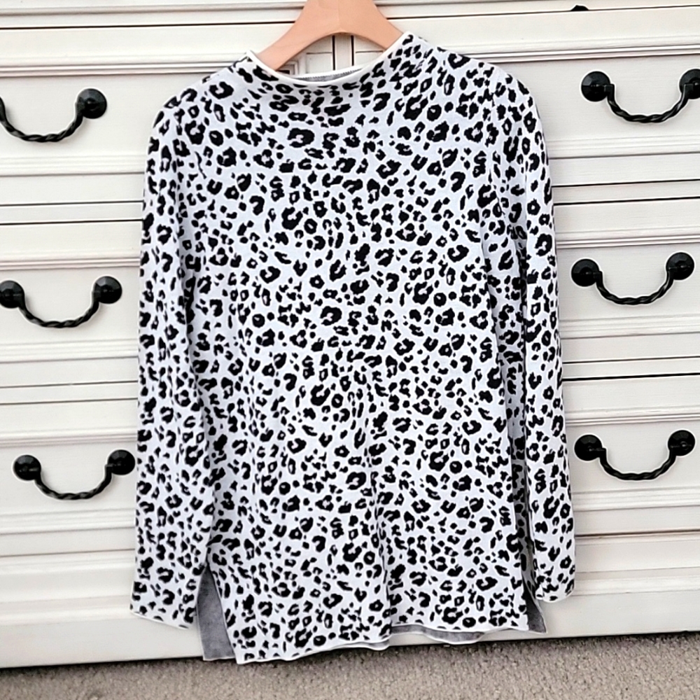 LOFT cheetah print sweater
